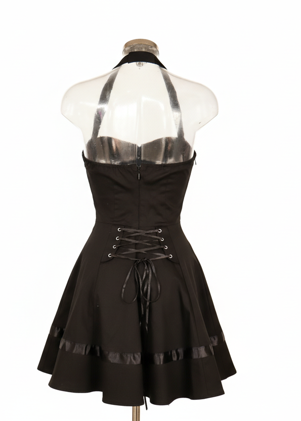 Y2K goth party dress image 2