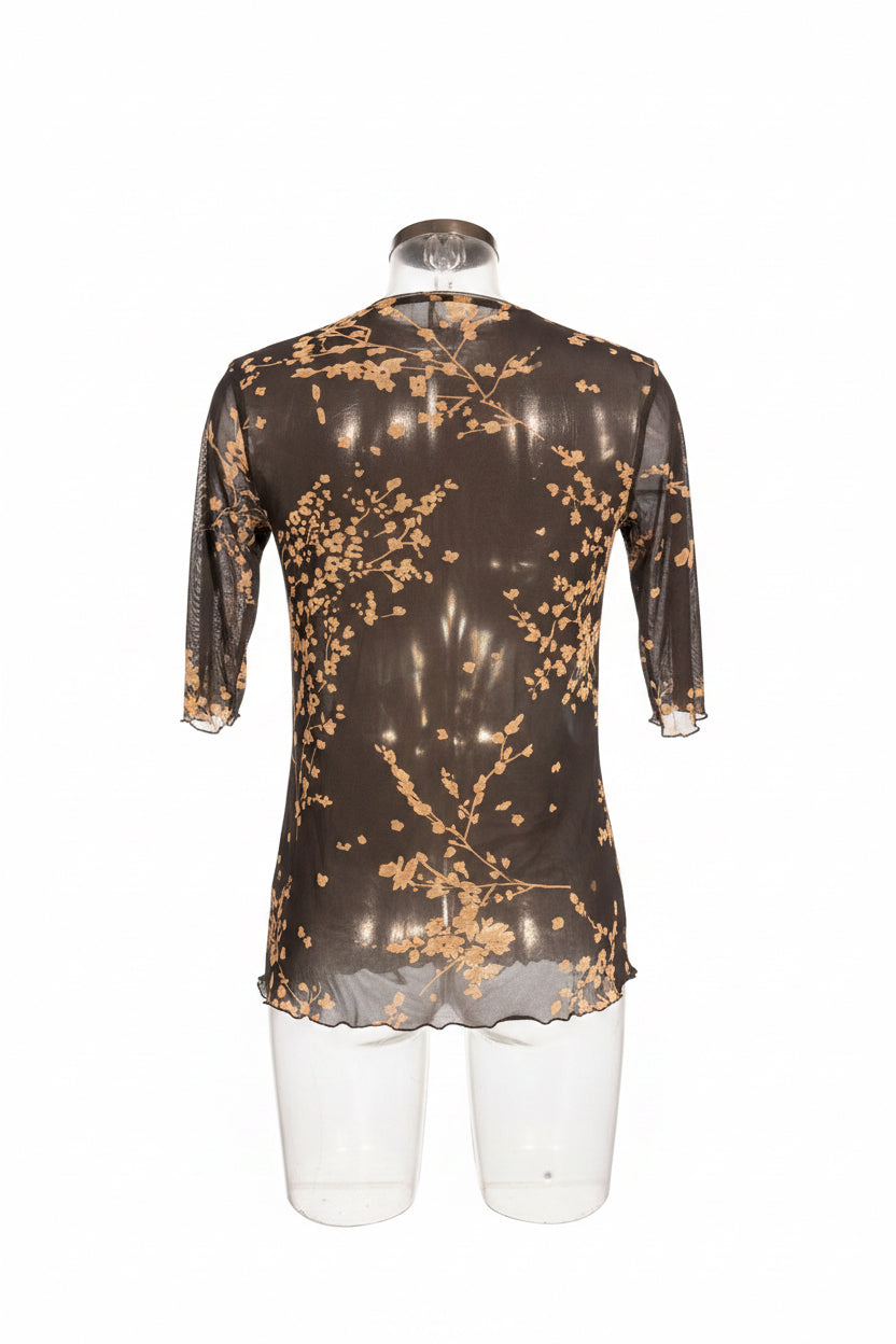 Vintage Sheer Floral Top