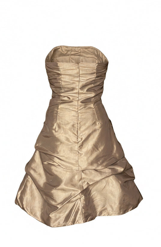 Y2K silver party dress