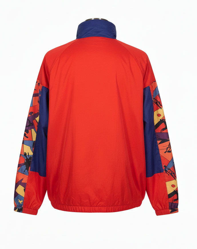 90s bike graphic windbreaker