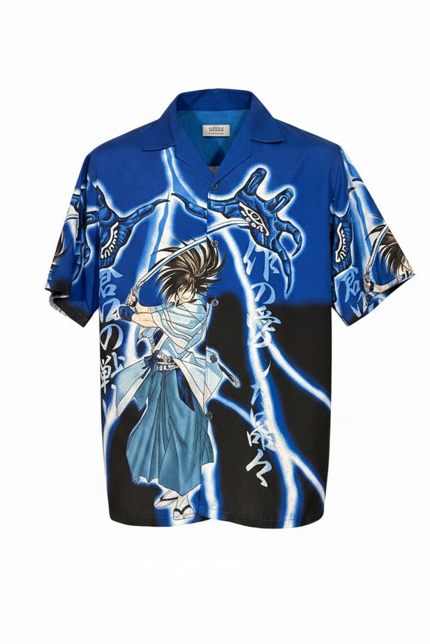 Y2K Anime Samurai Shirt