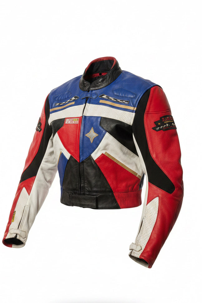 Vintage POLO DAMEN Motorfashion Racing Leather Jacket