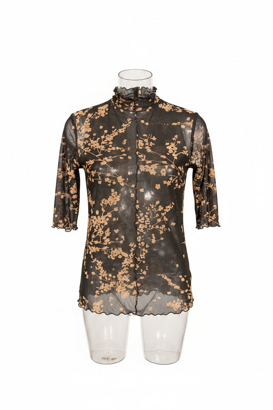 Vintage Sheer Floral Top