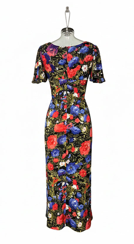 Vintage 70s Floral Midi Dress by Kleemeier Hof