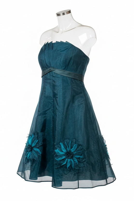 Y2K blue two tone dress