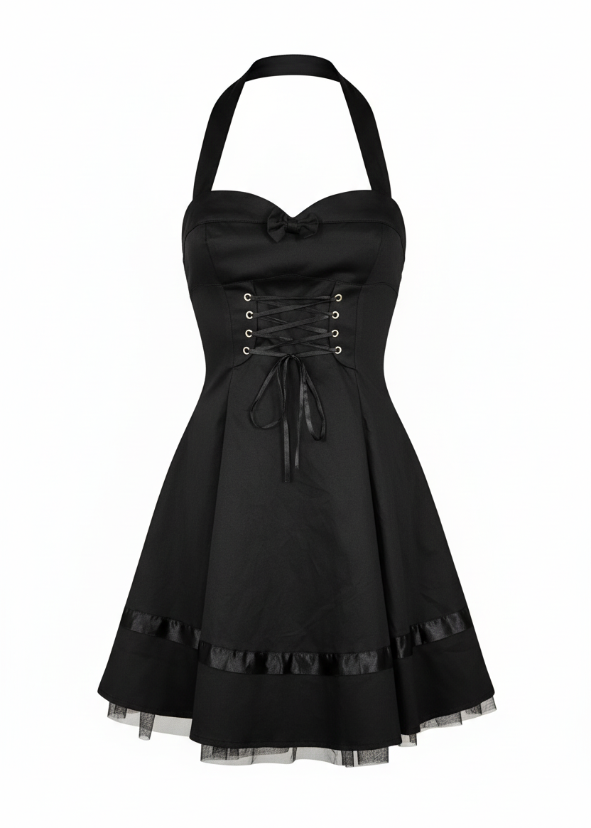 Y2K goth party dress image 0