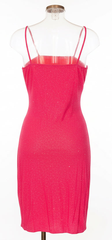 Pink pleated party dress