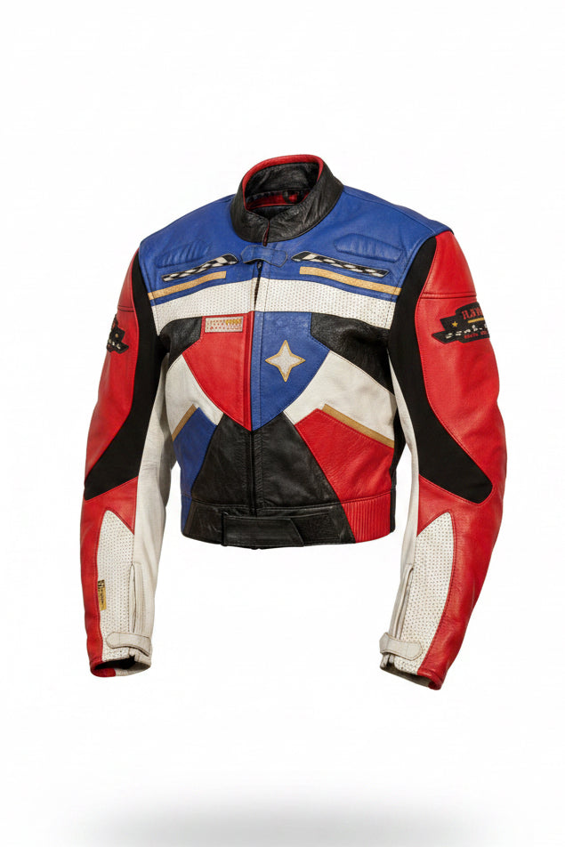 Vintage POLO DAMEN Motorfashion Racing Leather Jacket