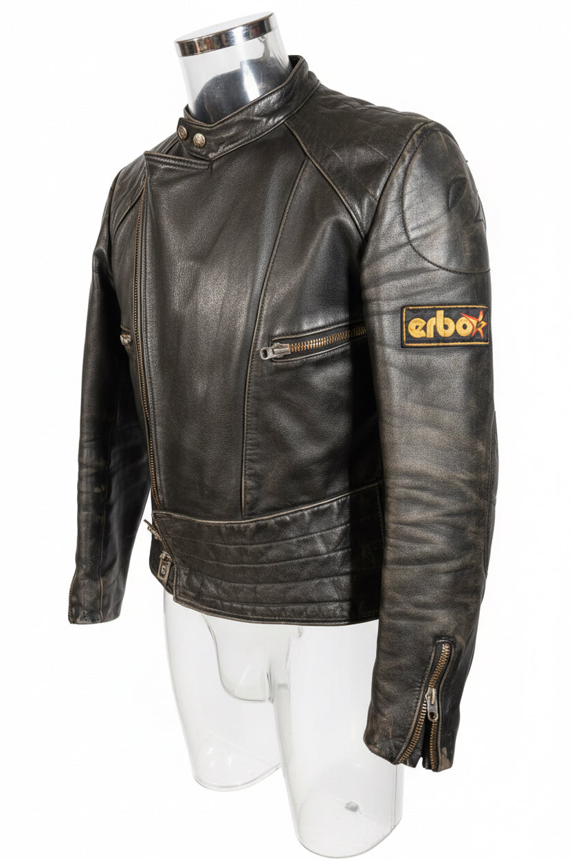Vintage Erbo Moto Leather Jacket
