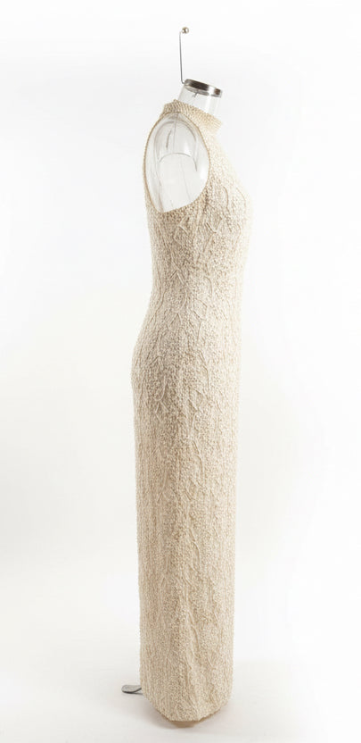 White Beaded Dress by St. Tropez