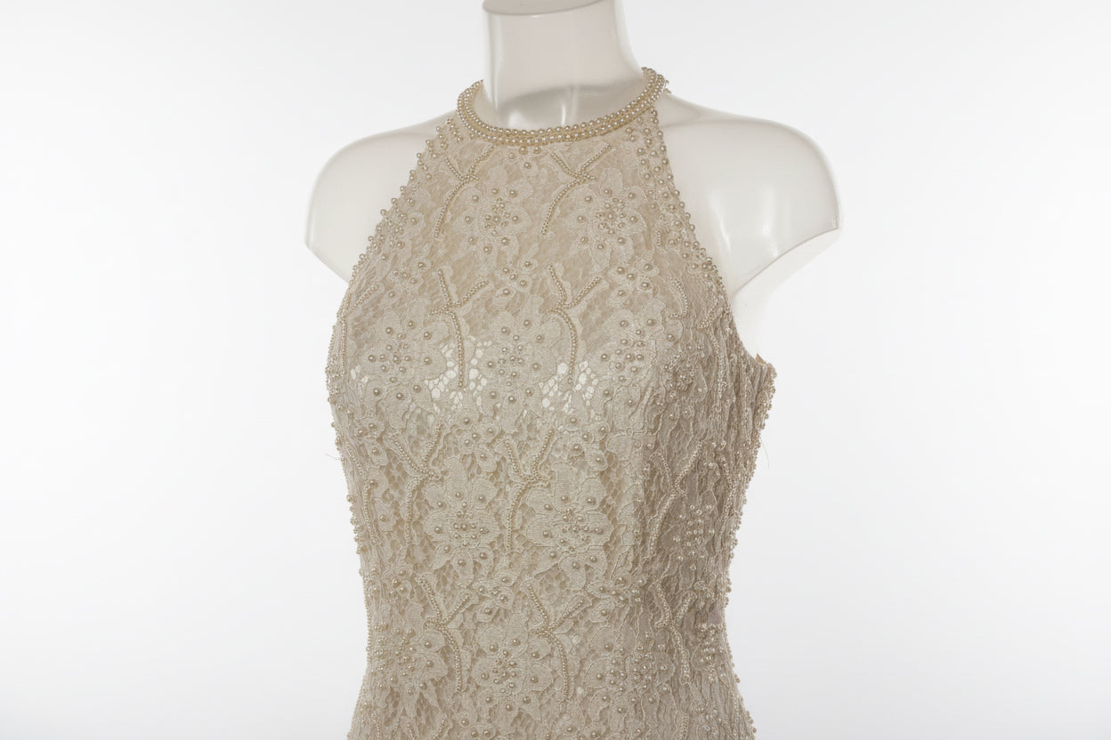 White Beaded Dress by St. Tropez