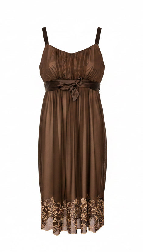 Sheer Black Slip Dress