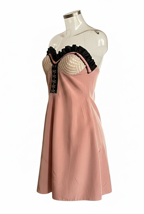 Y2K Pink corset dress
