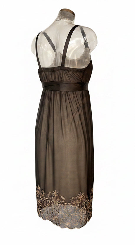 Sheer Black Slip Dress