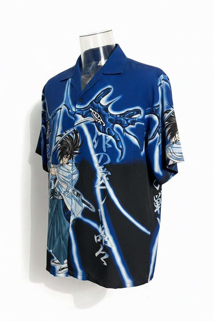 Y2K Anime Samurai Shirt