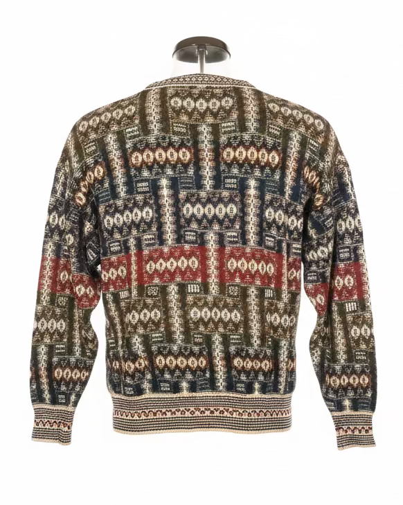 90s men’s woven design knit