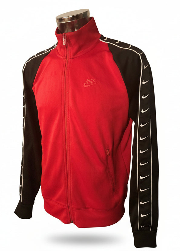 Nike red track top